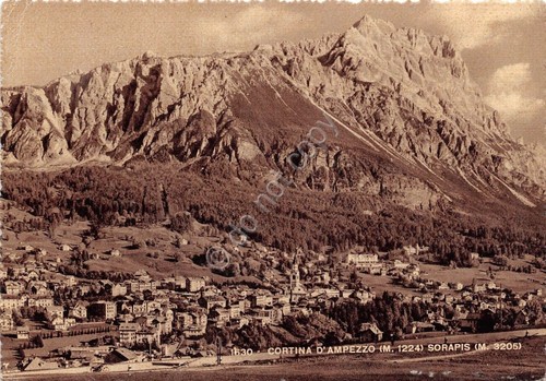 Cartolina - Postcard - Cortina - Sorapis - panorama - …
