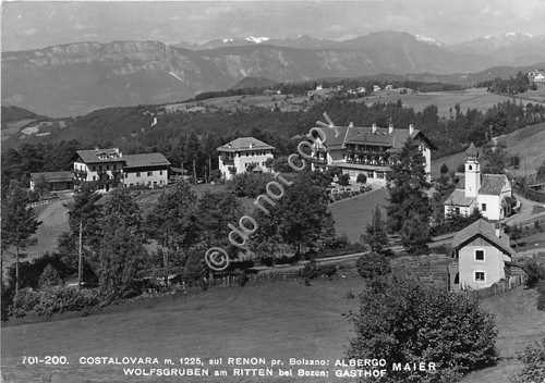 Cartolina - Postcard - Costalovara - Albergo Maier - 1960