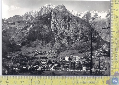 Cartolina - Postcard - Courmayeur - Panorama - Monte Bianco …