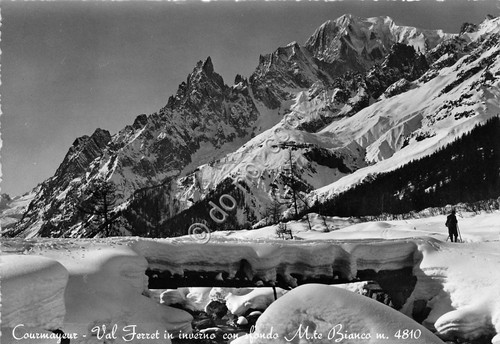 Cartolina - Postcard - Courmayeur - Val Ferret Monte Bianco …