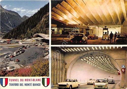 Cartolina - Postcard - Courmayeur- Chamonix Tunnel Monte Bianco - …