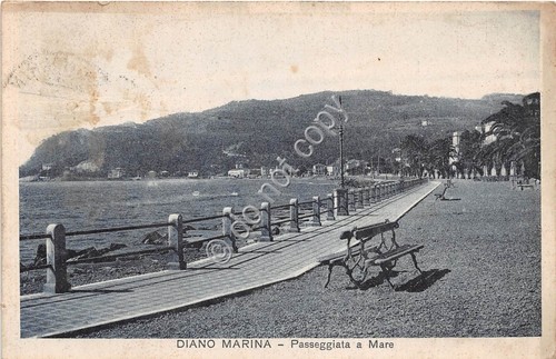 Cartolina - Postcard - Diano Marina Passeggiata a mare anni …
