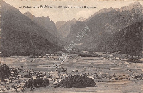 Cartolina - Postcard - Dobbiaco - Panorama - 1928