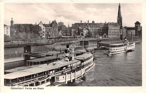 Cartolina - Postcard - Dusseldorf - Partie am Rhein - …