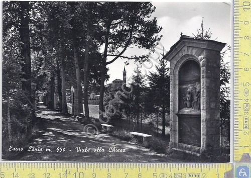 Cartolina - Postcard - Esino Lario - Viale della Chiesa …