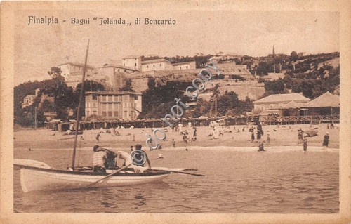 Cartolina - Postcard - Finalpia Bagni Jolanda di Boncardo animata …