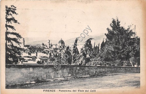 Cartolina - Postcard - Firenze panorama dal Viale dei Colli …
