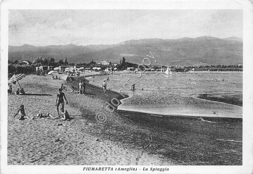 Cartolina - Postcard - Fiumaretta - Ameglia - la spiaggia …