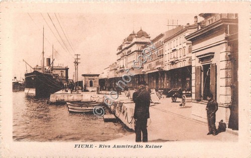 Cartolina - Postcard - Fiume - Riva Ammiraglio Rainer - …