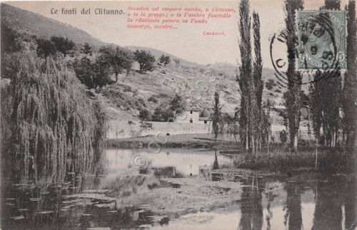 Cartolina - Postcard - Fonti di Clitunno - Poesia Carducci …