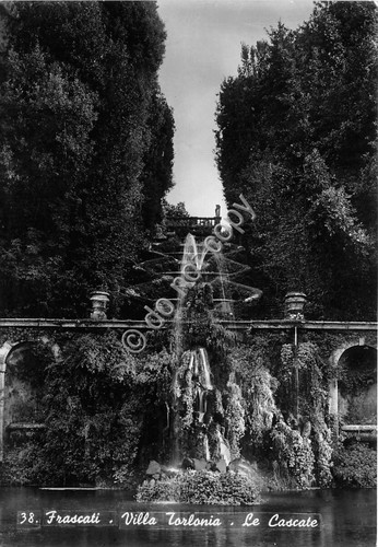 Cartolina - Postcard - Frascati - Villa Torlonia - cascate …