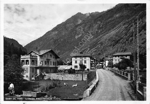 Cartolina - Postcard - Gaby - Strada Provinciale - 1953 …
