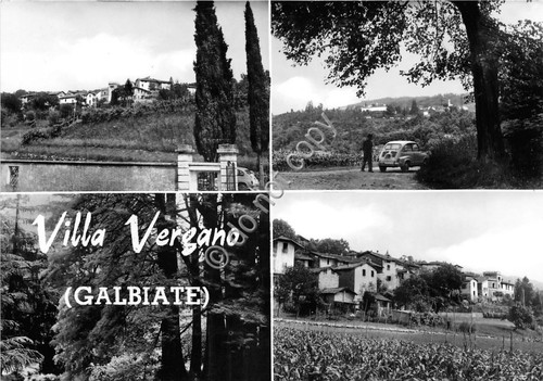 Cartolina - Postcard - Galbiate - Villa Vergano - vedutine …