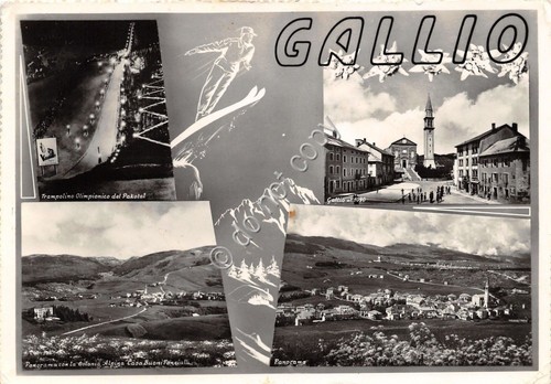 Cartolina - Postcard - Gallio - vedutine - salto dal …
