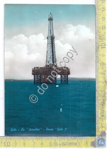 Cartolina - Postcard - Gela - Lo Scarabeo - Pozzo …