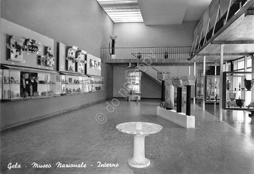 Cartolina - Postcard - Gela - Museo Mazionale - Interno …