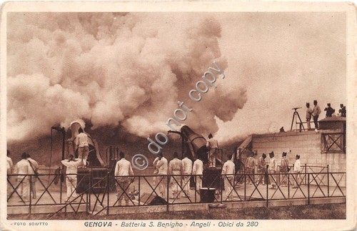 Cartolina - Postcard - Genova - Batteria S.Benigno - Angeli …