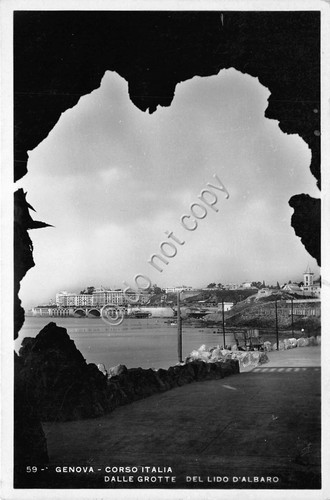Cartolina - Postcard - Genova - Corso Italia - dalle …
