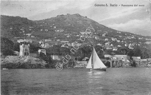 Cartolina - Postcard - Genova - S. Ilario - Panorma …