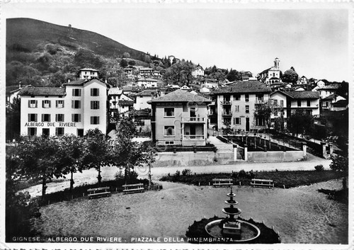 Cartolina - Postcard - Gignese - Albergo due riviere - …