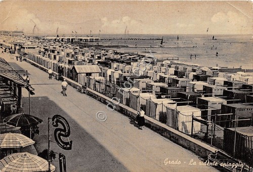 Cartolina - Postcard - Grado - Spiaggia - 1962