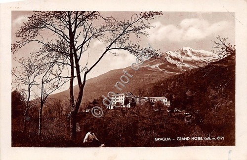 Cartolina - Postcard - Graglia - Grand Hotel - 1933