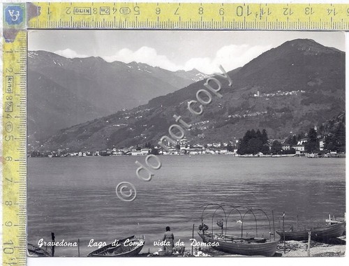 Cartolina - Postcard - Gravedona - Vista da Domaso - …
