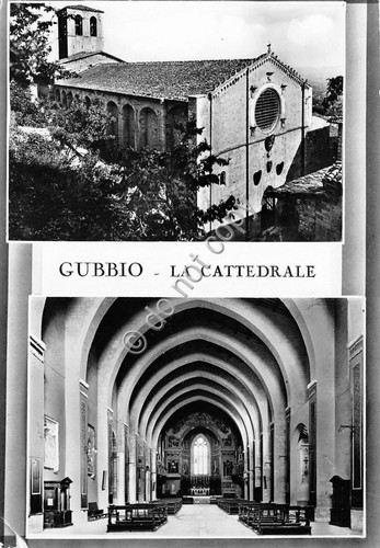 Cartolina - Postcard - Gubbio - Cattedrale - 2 Vedutine …