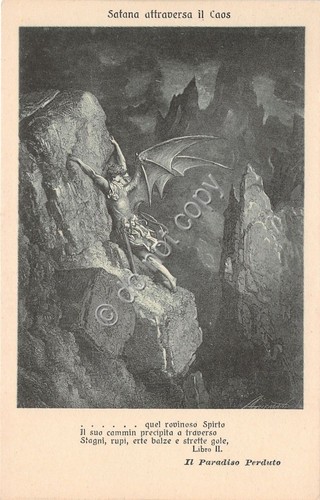 Cartolina - Postcard - Il paradiso Perduto - Satana attraversa …