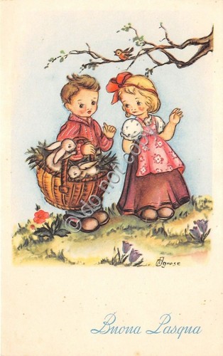 Cartolina - Postcard - Illustrata - Agnese - Buona Pasqua …