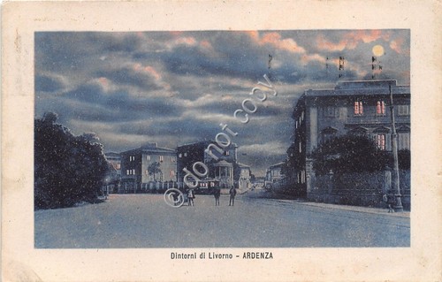 Cartolina - Postcard - Illustrata - Ardenza - una via …