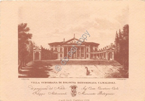Cartolina - Postcard - Illustrata - Bologna - Villa Camaldoli