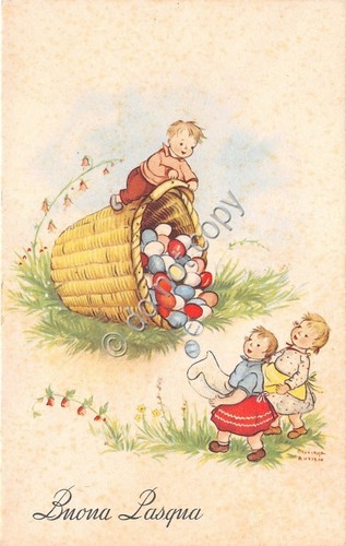 Cartolina - Postcard - Illustrata - Bosisio - Buona Pasqua …