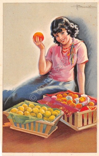Cartolina - Postcard - Illustrata - Busi - Mostra Agrumaria …