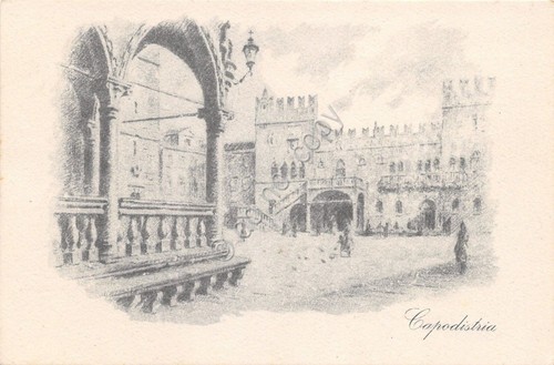 Cartolina - Postcard - Illustrata - Capodistria - Congresso di …