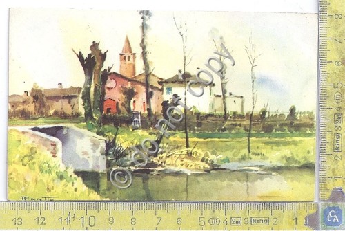 Cartolina - Postcard - Illustrata - Chiesetta - Campagna