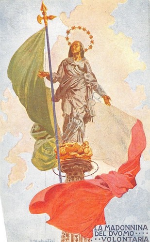 Cartolina - Postcard - Illustrata - Croce Rossa - Madonnina …