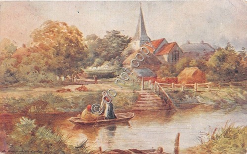 Cartolina - Postcard - Illustrata - Essenhigh Corke - paese …