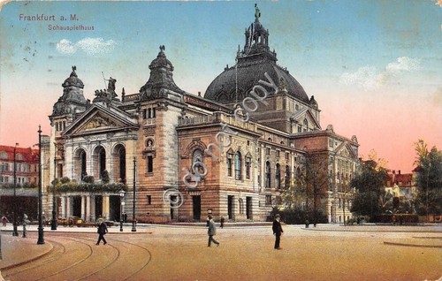 Cartolina - Postcard - Illustrata - Frankfurt - Schauspielhaus - …