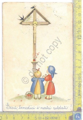 Cartolina - Postcard - Illustrata - Gesù benedici i nostri …