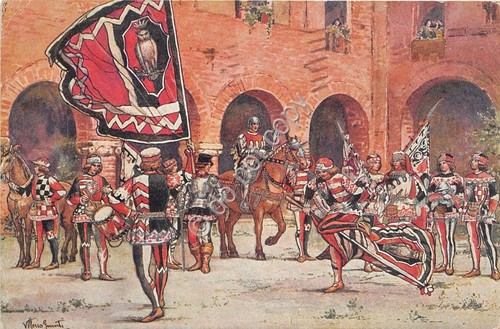 Cartolina - Postcard - Illustrata - Giunti - Siena - …