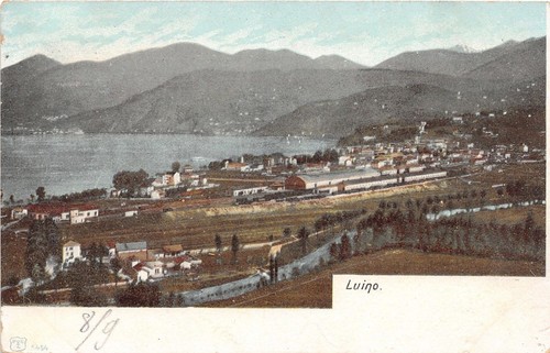 Cartolina - Postcard - Illustrata - Luino - Panorama - …