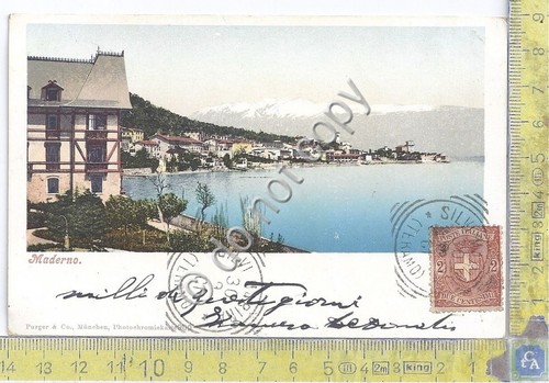 Cartolina - Postcard - Illustrata - Maderno - Panorama Lago …