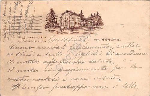 Cartolina - Postcard - Illustrata - Masnago - Il Nonaro …