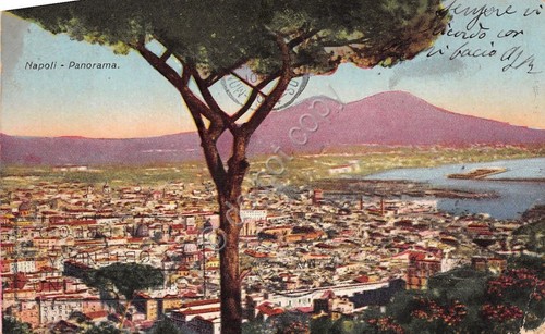 Cartolina - Postcard - Illustrata - Napoli - Panorama - …