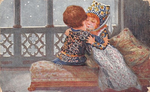 Cartolina - Postcard - Illustrata - Paolo e Francesca anni …