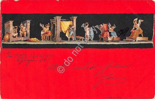 Cartolina - Postcard - Illustrata - Pompei - Casa dei …