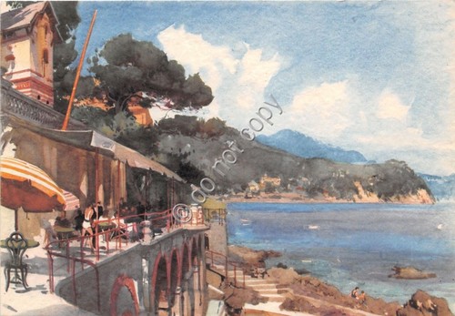 Cartolina - Postcard - Illustrata - Rapallo - Bagni Kursaal …
