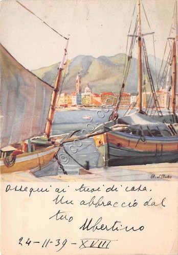 Cartolina - Postcard - Illustrata - Rapallo - Barche - …