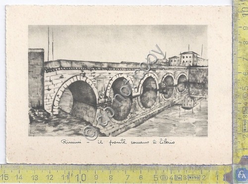 Cartolina - Postcard - Illustrata - Rimini - Ponte Romano …